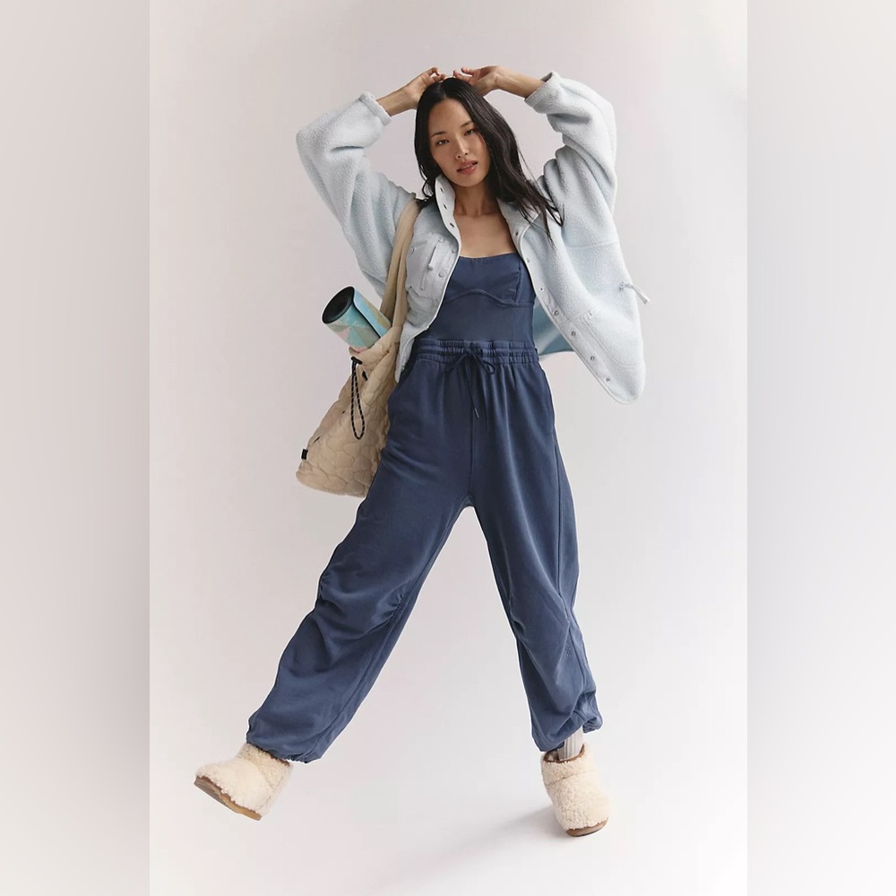 NWT Free People Movement Inbound Onesie In Midnight Navy - Picture 4 of 16